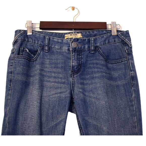 Free People Distressed Jeans with Split Hem Ankles - Picture 2 of 8